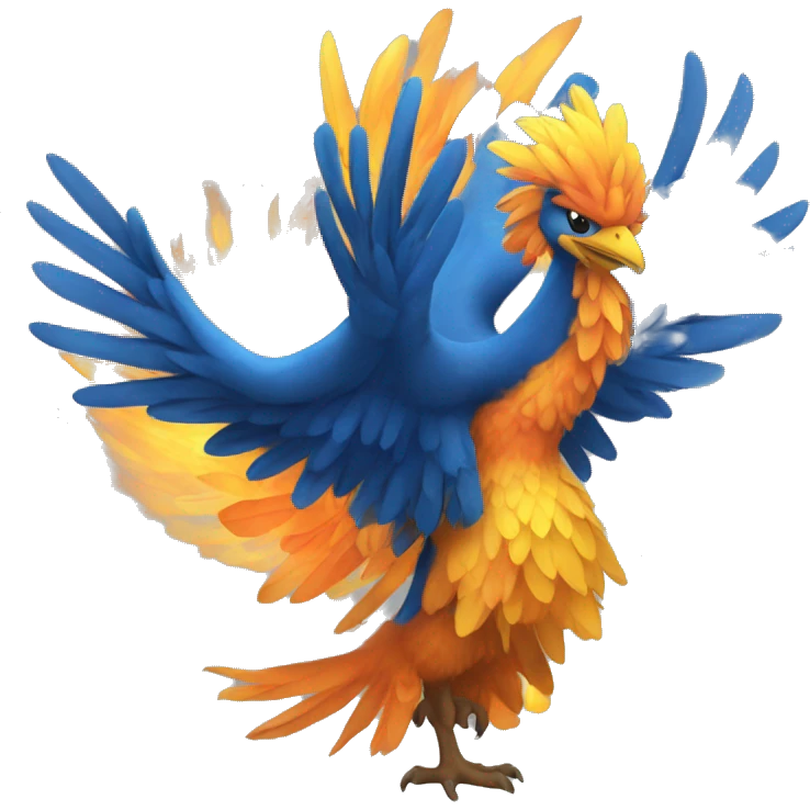 phenix bleu emoji