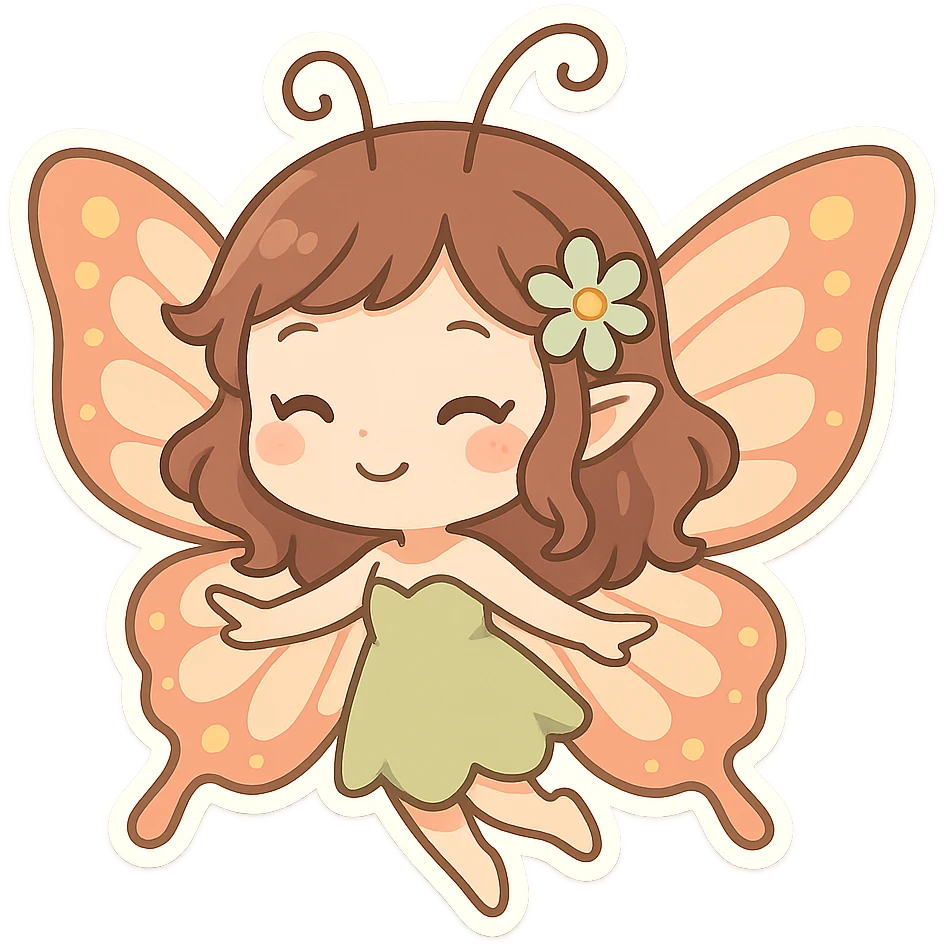 一个蝴蝶仙子 emoji