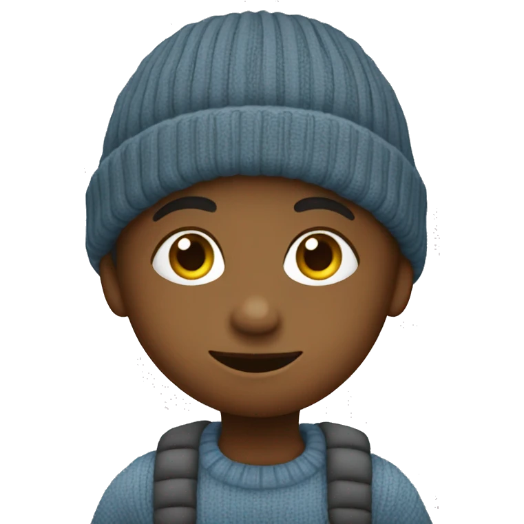 un enfant avec un pull emoji