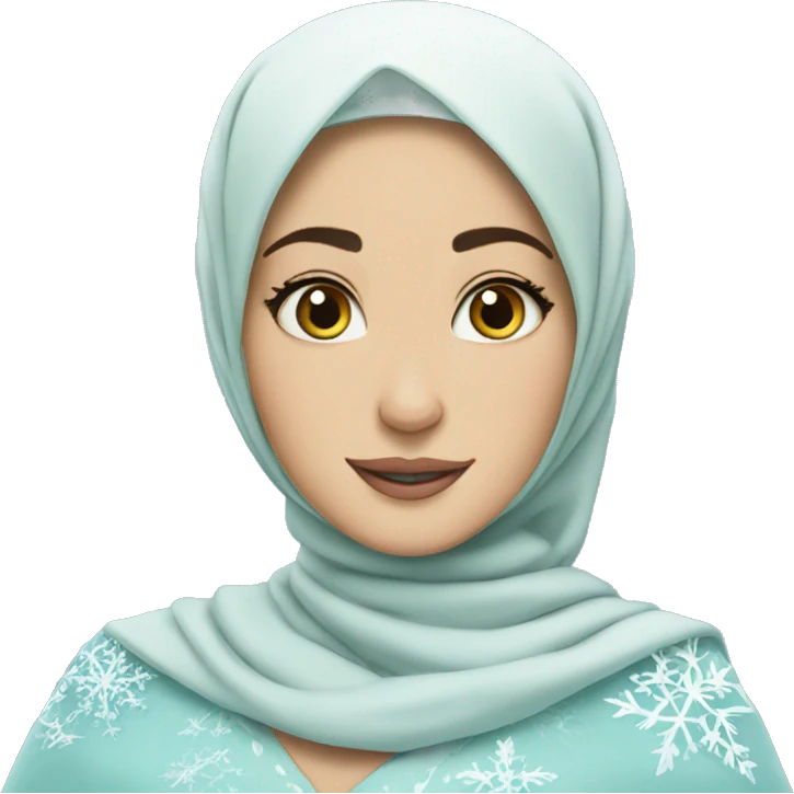 Hijabi elsa princess emoji