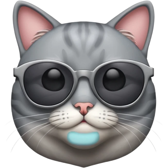 Cat wearing sunglasses emoji