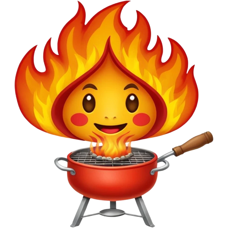 Fogueira pegando fogo emoji