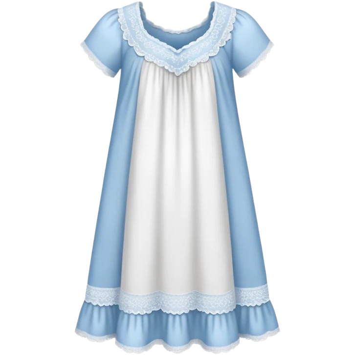 a cute nightgown with lace trim emoji