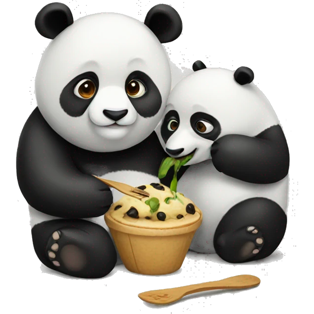 Panda eating panda emoji