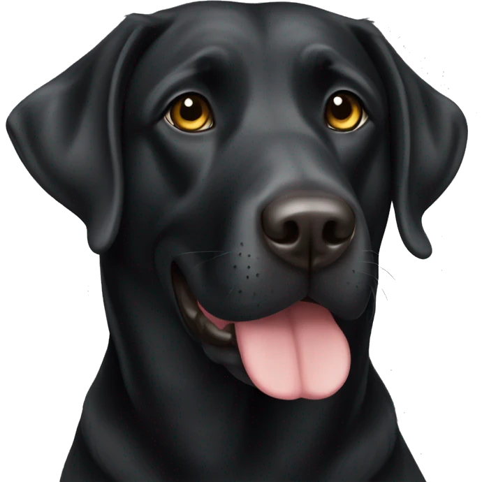 English black lab emoji