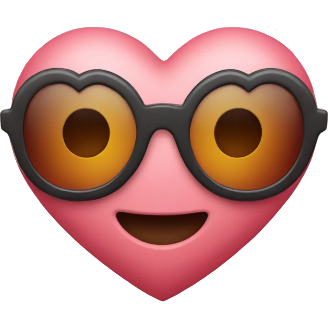 Heart with sunglasses  emoji