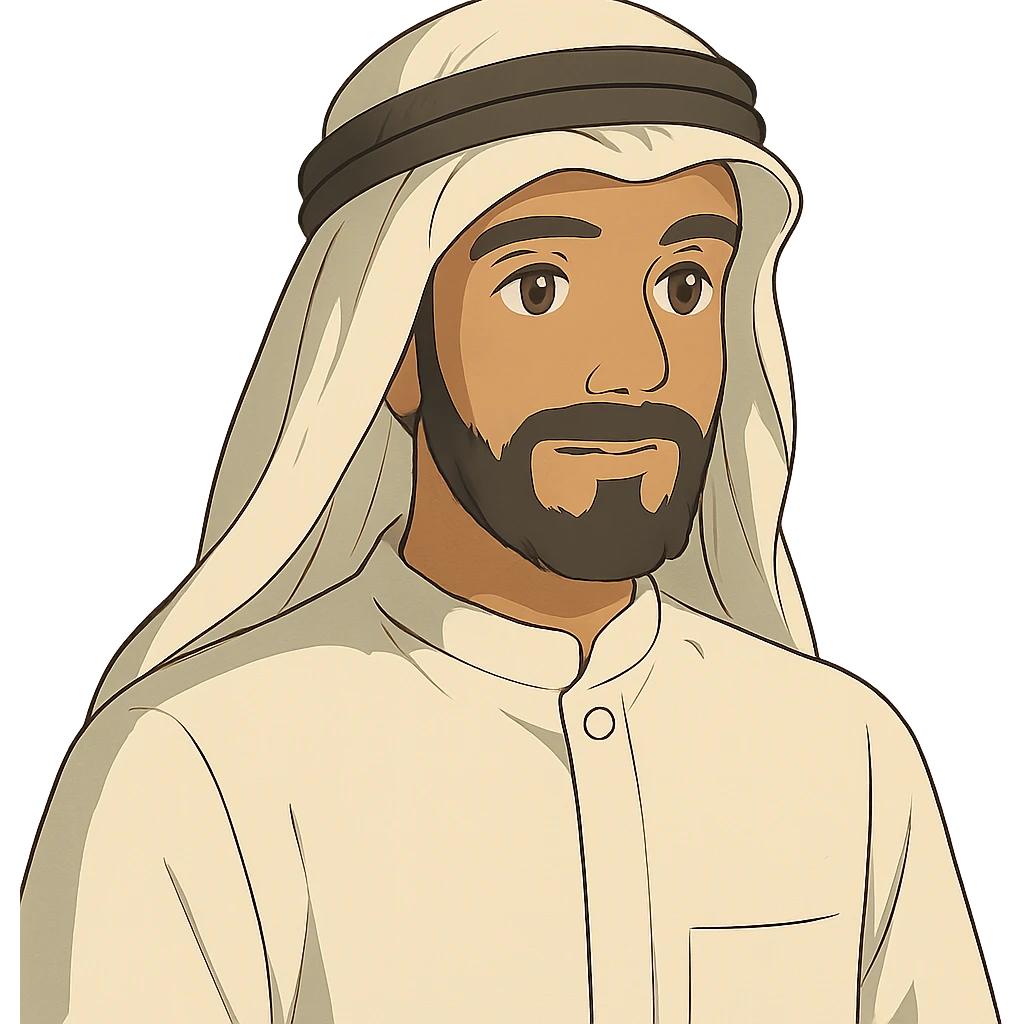 arab man in ghibli style emoji