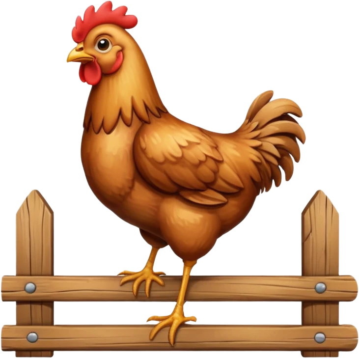 tavuk agicin üstünde otruyor emoji