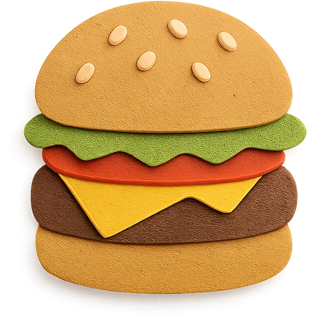 top view of an object in paper craft style emoji