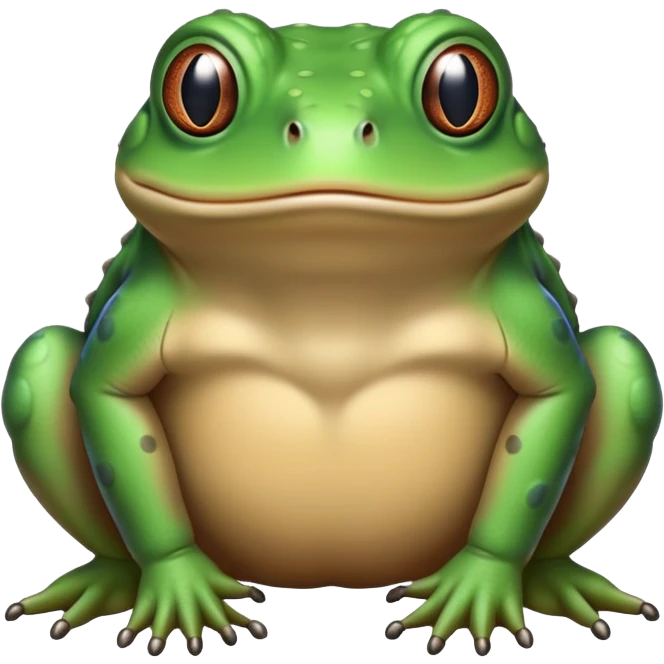 minimalist line drawing of bufo emoji