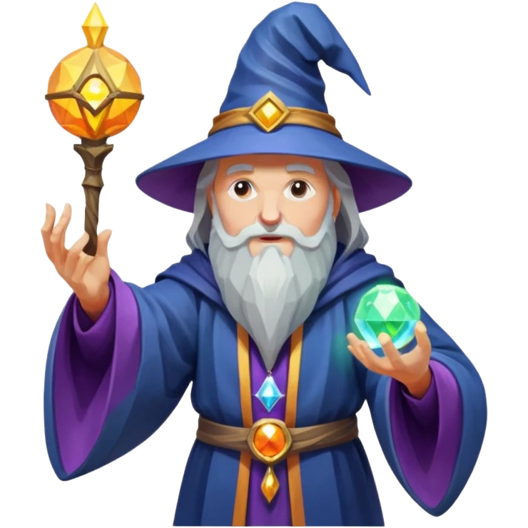 fantasy magic tarot card low poly emoji