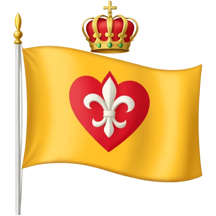 Le vraie drapeau de la Vendée en france emoji