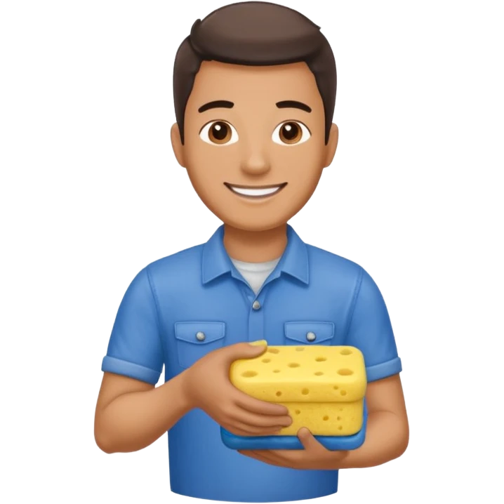 car washer man emoji