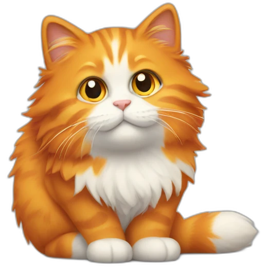 "fluffy-orange-cat" emoji