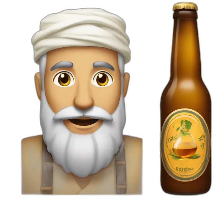 Marocain qui bois de la bière emoji