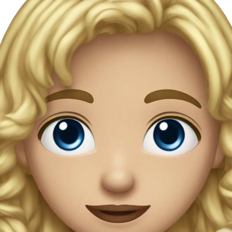 Un joven cabello castaño onriendo con ojos azules piel blanca  emoji