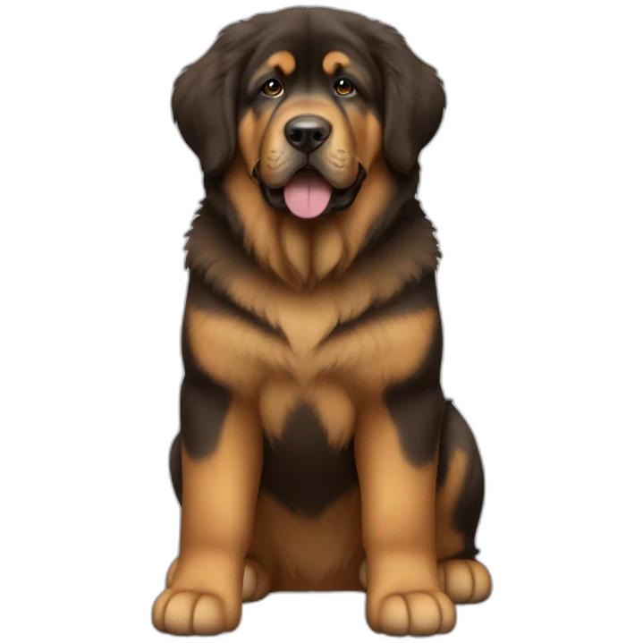 Tibetan Mastiff puppy full body emoji