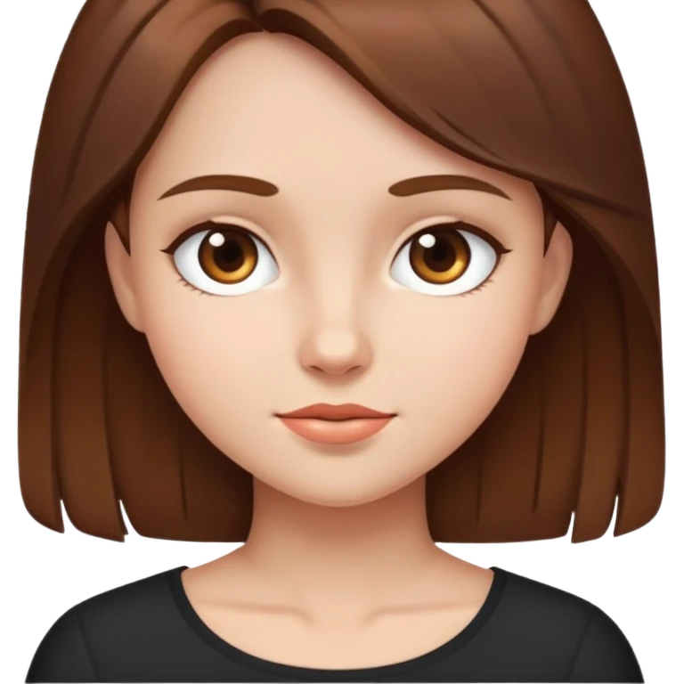 girl with brown hair emoji
