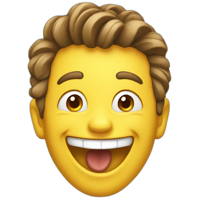 Millionaire laughing emoji