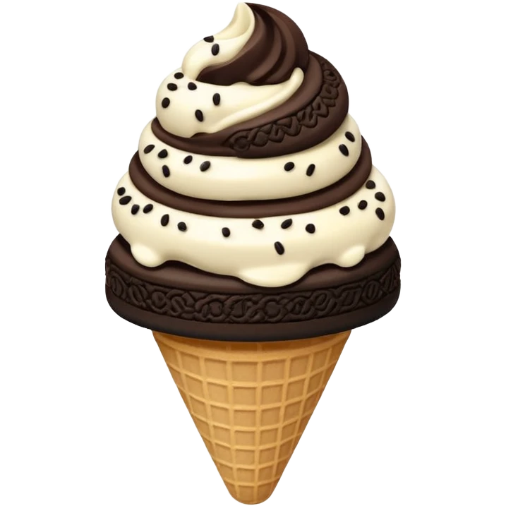 Oreo ice cream emoji