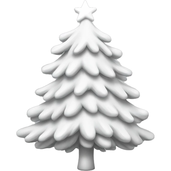 Christmas White tree emoji