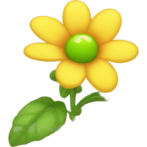 Tangled Sun Drop Flower emoji