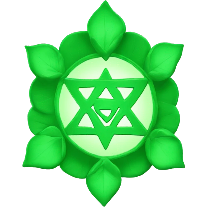 Green heart chakra symbol 4 emoji