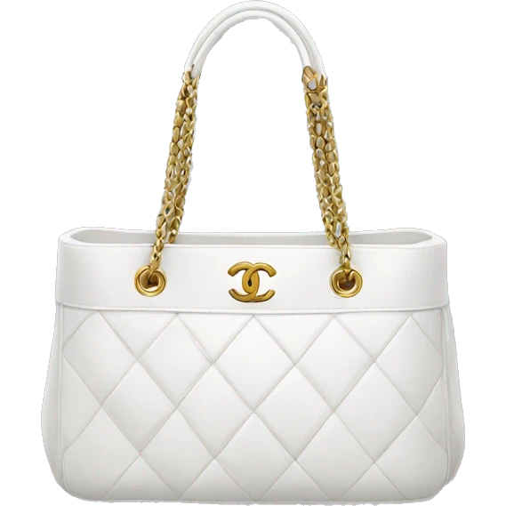 white chanel bag emoji