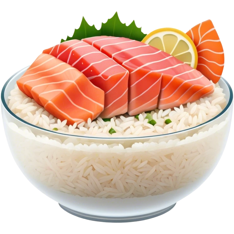 Sashimi over rice emoji