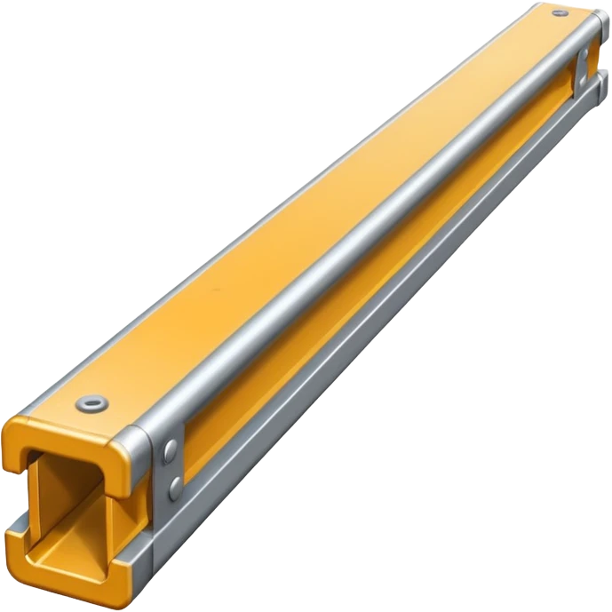 industrial metal beam, clean, no rust, as simple as possible emoji