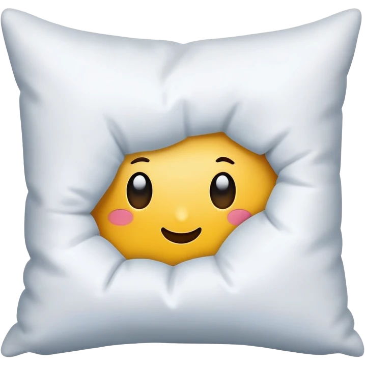 Pillow with a hole in it emoji