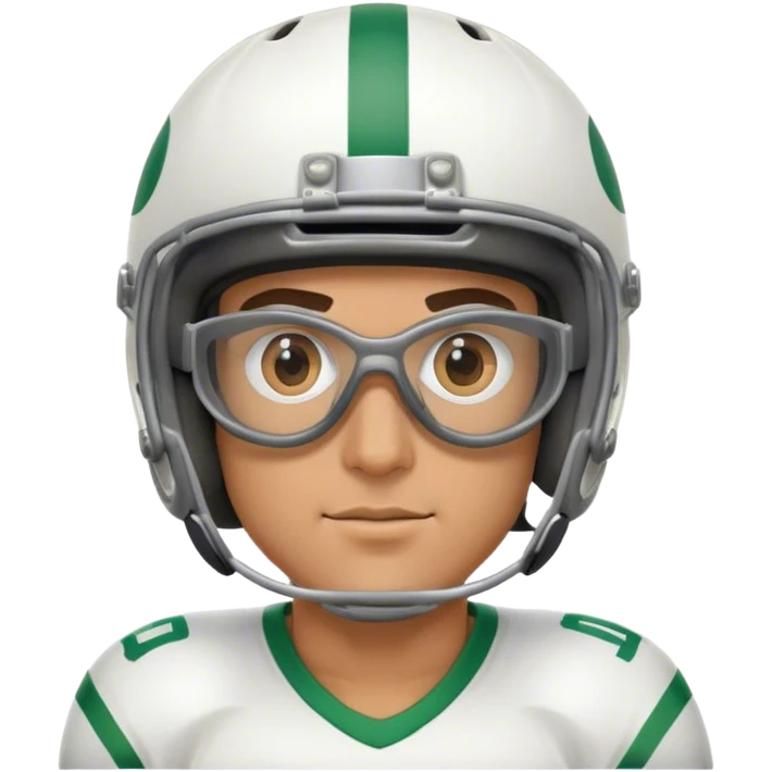  Italian guy wearing sports goggles and a football helmet emoji