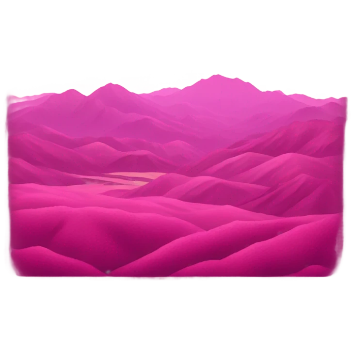 Pink landscape  emoji