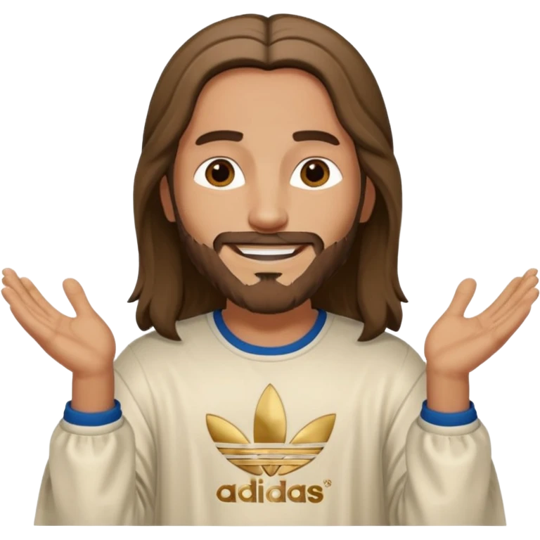 jesus in adidas clothes emoji