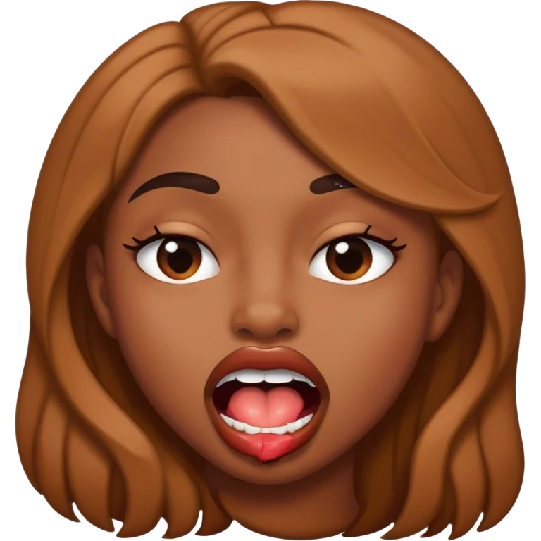 Person biting lip seductively  emoji