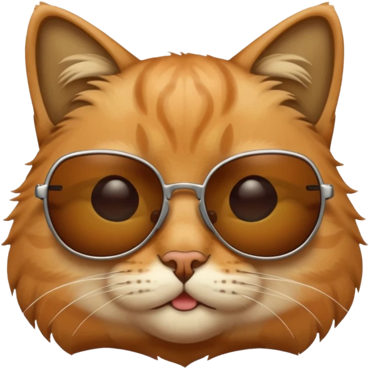 Cat wearing sunglasses emoji