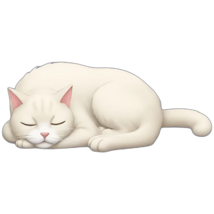 Sleeping cat emoji