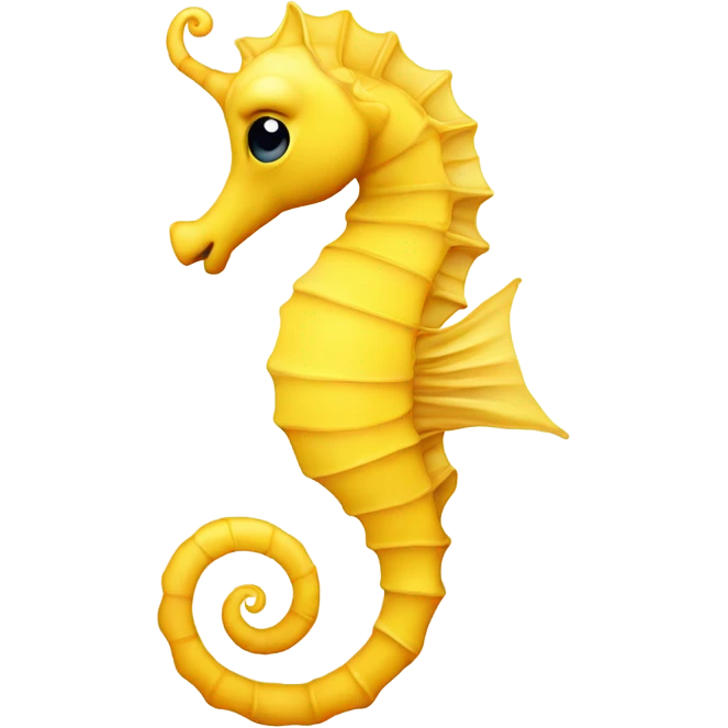 Yellow seahorse emoji