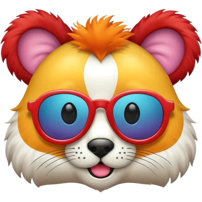 a sunglasses circus animal emoji