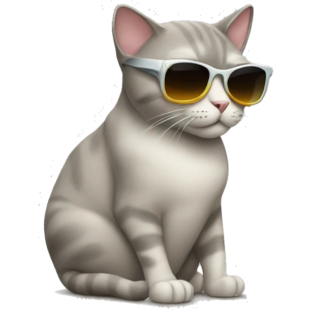 Cat with sunglasses emoji