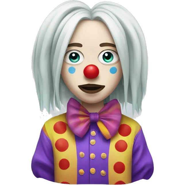 billie eilish in a clown costume  emoji