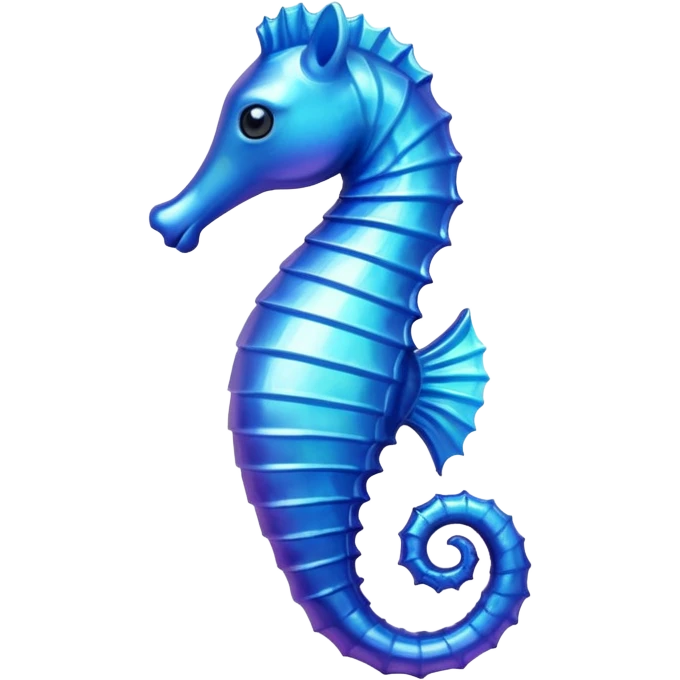 blue sea horse emoji