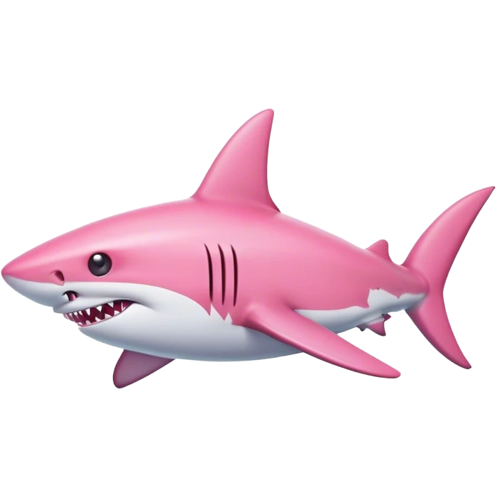 Pink shark  emoji