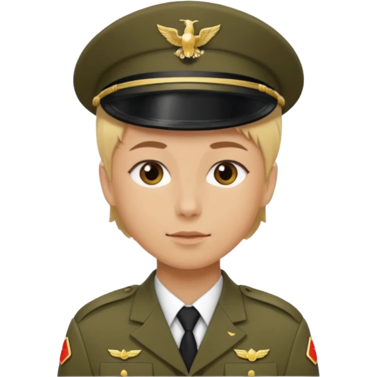 a soldier with short blonde hair emoji