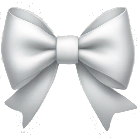 White bow emoji