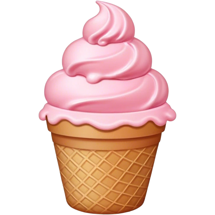 pink ice cream cup emoji