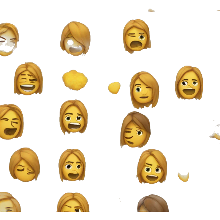 Chica con humo  emoji
