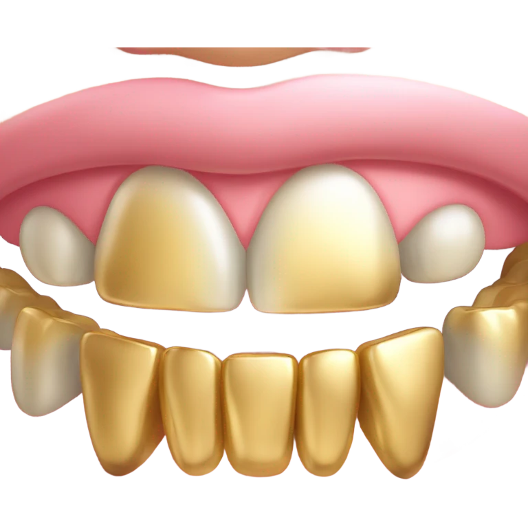 Golden tooth emoji