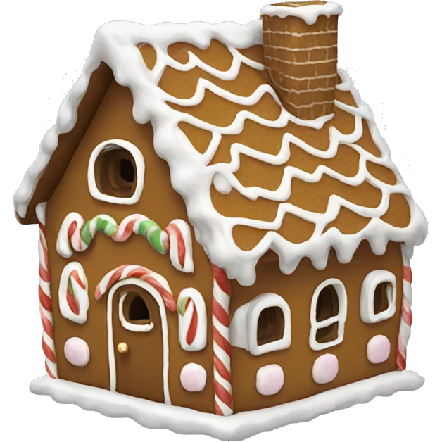 gingerbread house emoji