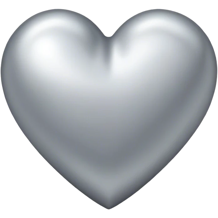silver heart emoji